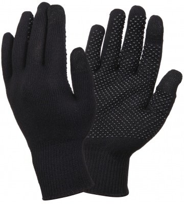Вязанные американские теплые перчатки для работы с сенсорными экранами Rothco Touch Screen Gloves With Gripper Dots 8516, фото