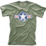 Футболка винтажная авиация ВВС США Rothco Vintage Military T-Shirt - Olive Drab w/ "Air Corp Star" Print 66300 - Футболка винтажная Rothco Vintage Military T-Shirt - Olive Drab w/ "Air Corp Star" Print 66300
