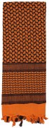 Rothco Shemagh Tactical Desert Scarf Orange / Black - 8537
