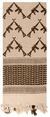 Арафатка Rothco Crossed Rifles Shemagh Tactical Scarf Tan - 8737, фото