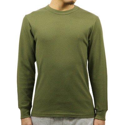 Термо-футболка с длинным рукавом оливковая Rothco Thermal Knit Underwear Top Olive Drab 6440, фото