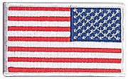 Rothco U.S. Flag Patch - Full Color with White Border / Reverse (77 x 51 мм) 12777