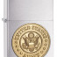 Зажигалка Zippo хромированная с логотипом армии США - Зажигалка Zippo хромированная с логотипом армии США