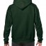 Толстовка Gildan Mens Hooded Sweatshirt Forest Green - Темно-зеленая мужская толстовка Gildan Mens Hooded Sweatshirt Forest Green