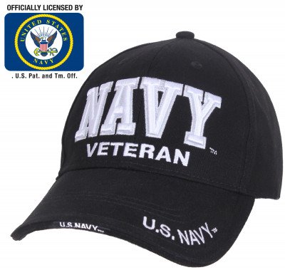 Бейсболка ветерана флота США Rothco Deluxe Low Profile Navy Veteran Cap 3953, фото