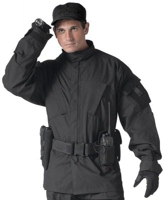 Китель Rothco Army Combat Uniform Shirt Black 5450, фото