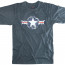 Футболка винтажная голубая знак авиации ВВС США Rothco Vintage Military T-Shirt - Blue w/ "Army Air Corp Star" Print 66500 - Винтажная футболка Rothco Vintage Army Air Corps T-Shirt 66500