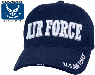 Лицензированная темно-синяя бейсболка военно-Воздушных Сил США Rothco Deluxe Air Force Low Profile Cap Navy Blue 9433, фото